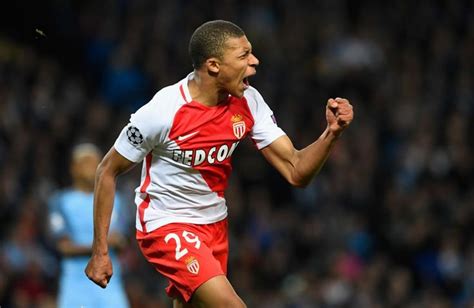 Monaco‘s Kylian Mbappé scored twice against Caen to take his seasonal ...