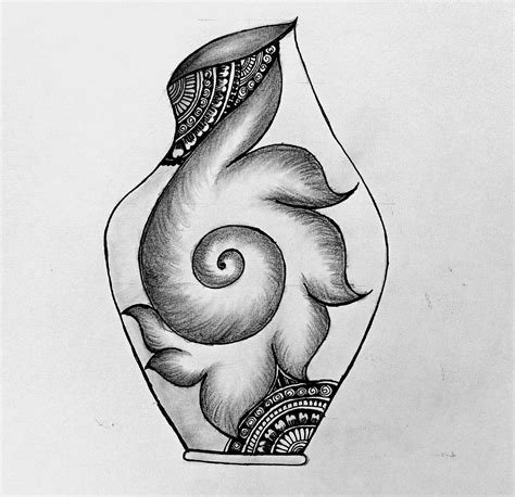 Details more than 132 drawing flower pot design latest - seven.edu.vn