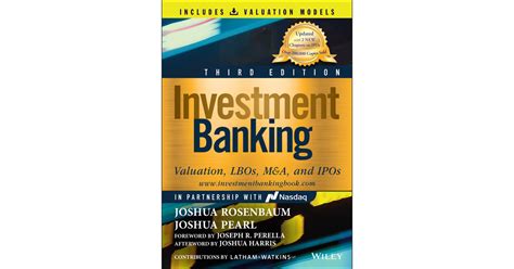 Investment Banking, 3rd Edition[Book]