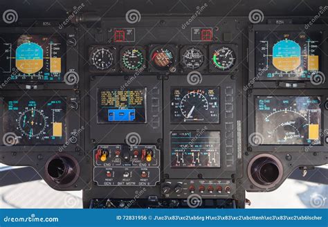 Cockpit in an Airbus Ec 135 Helicopter Editorial Photo - Image of military, international: 72831956