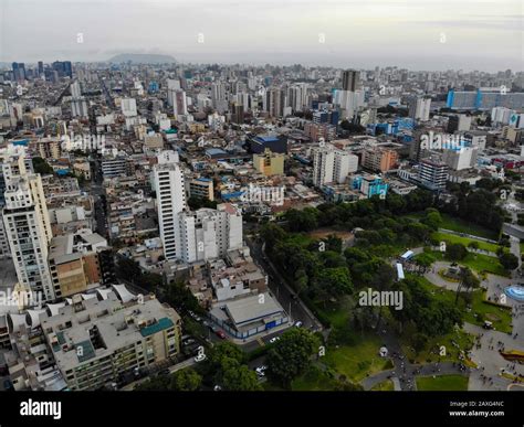 Aerial view of Lima city old center Stock Photo - Alamy