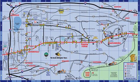 Pigeon Forge/Gatlinburg Map - Pigeon Forge Coupons From The Smoky Mountain Coupon Book ...