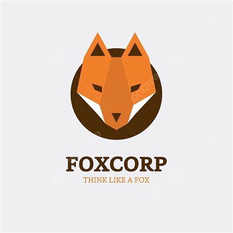 Fox Corp Logo Design Vector Red Dogs Template Download on Pngtree