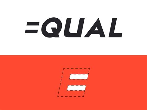 Equal | Equality, Graphic design logo, Typography logo