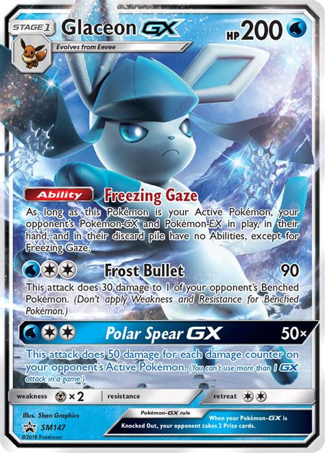 Glaceon-GX SM147 (SM Black Star Promos 2017) Pokemon Card