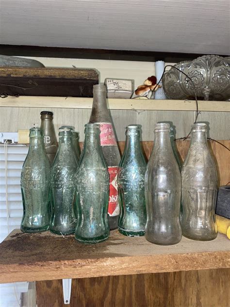 vintage glass coke bottles | #3927639507