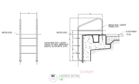 Pool Step Ladder 3D CAD Model Library GrabCAD, 46% OFF