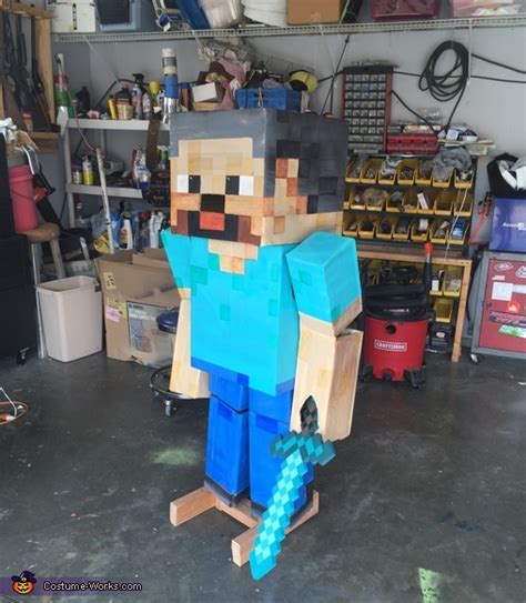 DIY Minecraft Steve Halloween Costume | Easy DIY Costumes