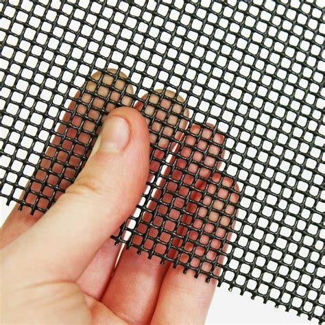 2.48mm Hole Black Epoxy Steel Woven Wire Varroa Mesh Floor - 0.7mm Wire - 8 LPI - The Mesh Company