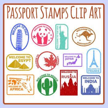 Printable Passport Stamps For Kids