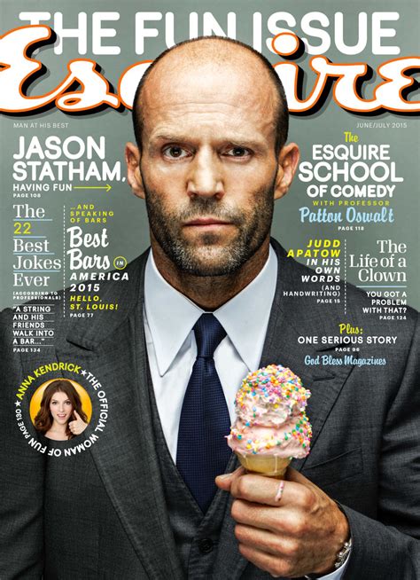 Jason Statham Covers June 2015 Esquire, Talks 'Spy' Movie