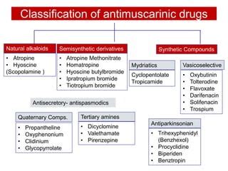 Anticholinergic drugs | PPT