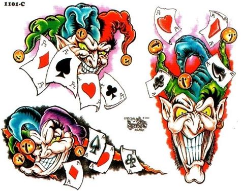 jokers -0 tattoo flash | Tattoo flash art, Book art drawings, Flash tattoo