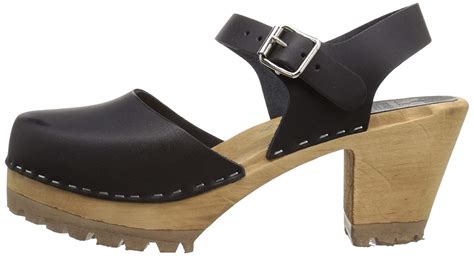 MIA Womens abba Leather Closed Toe Ankle Strap Clogs, Black, Size 9.0 ...