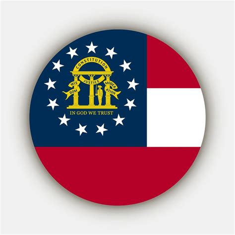 Georgia state flag. Vector illustration. 21554558 Vector Art at Vecteezy