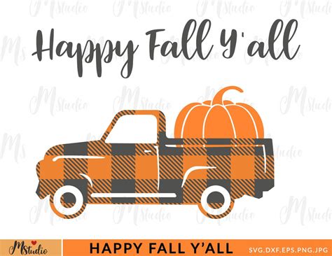 Fall Truck Svg, Fall Pumpkin Truck, Fall Svg, Autumn Svg, Pumpkins Svg ...