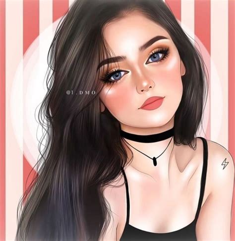 Pin by Ẕẩΐи̃̾ẩც ♥️ on girly | Girly m instagram, Cartoon girl images, Beautiful girl drawing