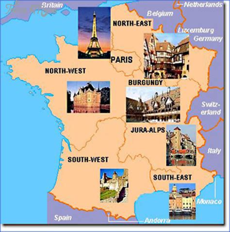 France Map Tourist Attractions - ToursMaps.com