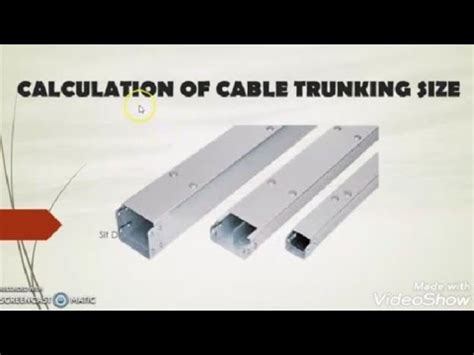 Cable Trunking Size Calculation. - YouTube