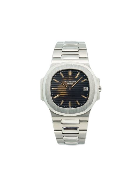 Pre-owned Patek Philippe Nautilus 40mm In Black | ModeSens