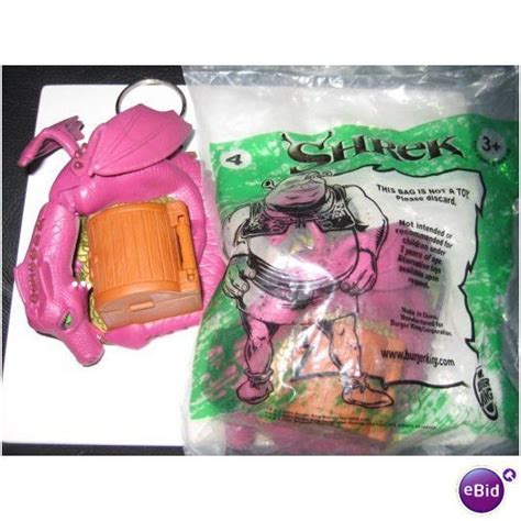 2001 BURGER KING SHREK TOYS #4 DRAGON KEY CHAIN on eBid United States | 68178536