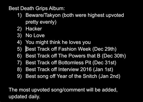 Best Death Grips album when? : r/deathgrips