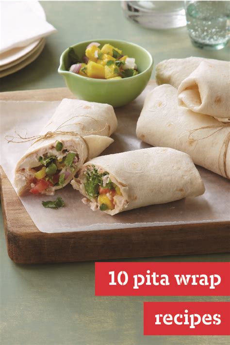 10 Pita Wrap Recipes – Pita sandwiches and wrap sandwiches are the perfect versatile lunchtime ...