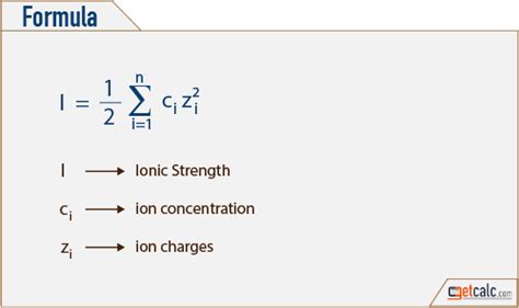 Ionic Strength Calculator