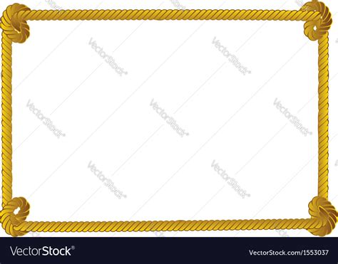 Rope border Royalty Free Vector Image - VectorStock