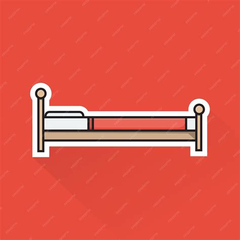 Premium Vector | Illustration vector of bed in flat design