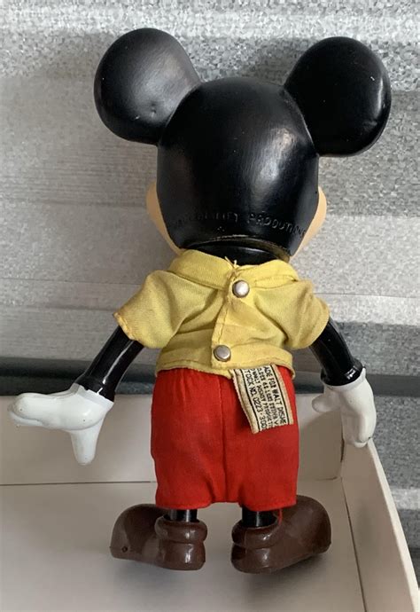 Bid Now: Vintage Mickey Mouse figure Walt Disney Prod. Made in Hong ...