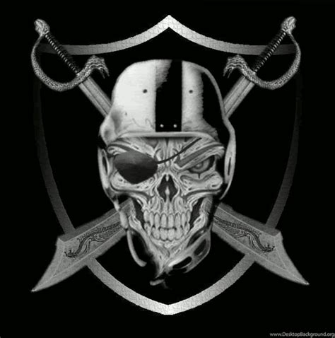 The Gallery For > Oakland Raiders Skull Wallpapers Desktop Background