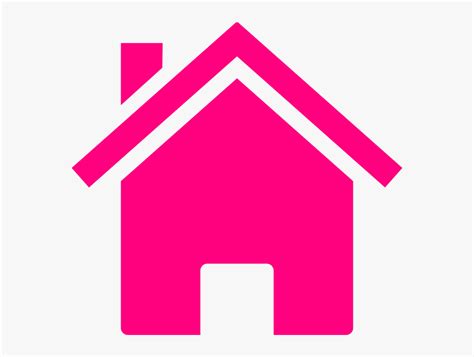 Image Of A Cartoon House - Pink House Clipart, HD Png Download ...