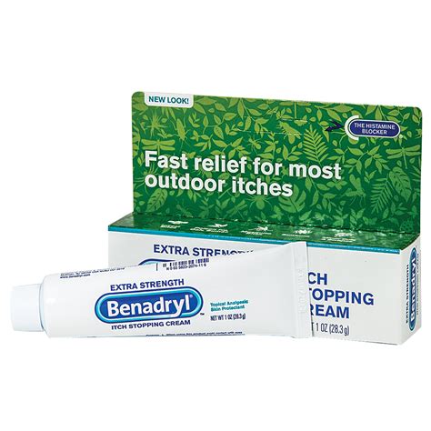 Benadryl Anti-Itch Cream, topical antihistamine, 1 oz tube - PHARMACEUTICALS - NorMed