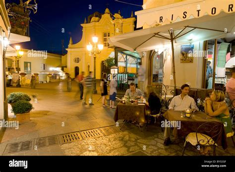 Restaurant near Santa Sofia in Anacapri, Capri, Italy Stock Photo - Alamy