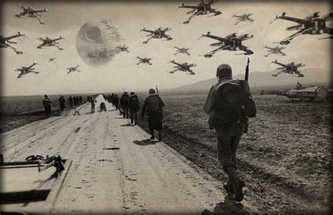 Star Wars WWII Retaliate Art Print