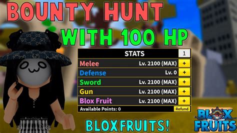 『Bounty Hunt with 100 HP』Bloxfruits l Roblox | Blox fruits update 16 | 25M - YouTube