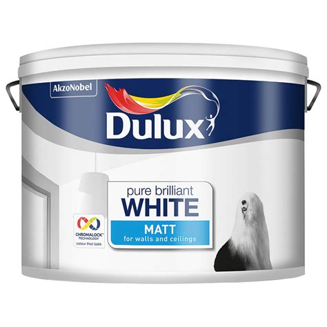 Dulux Pure Brilliant White - Matt Emulsion 5L | Painting