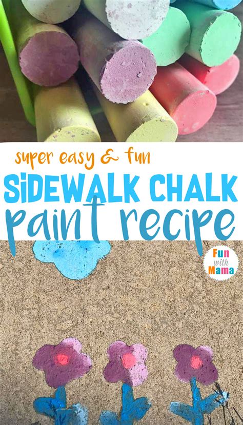 How To Make Sidewalk Chalk Paint + Recipe