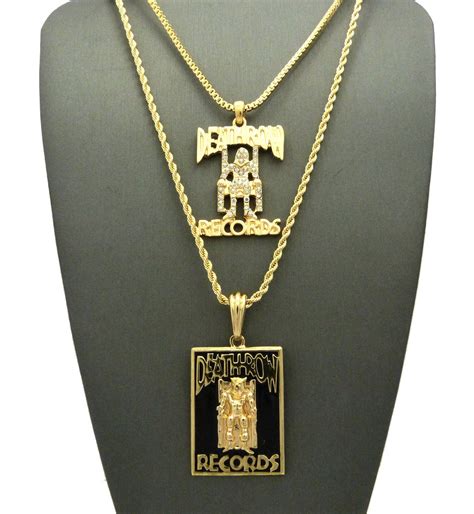 Gold Plated Death Row Records Pendant – DatNewIce