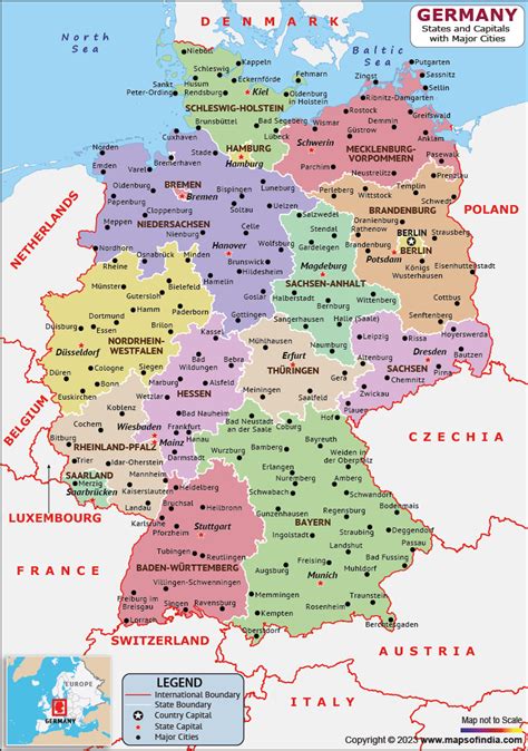 Germany Map | HD Political Map of Germany