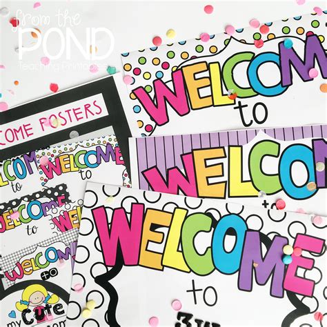 Editable Simple Welcome Posters for the classroom | Welcome poster, Welcome sign, Poster