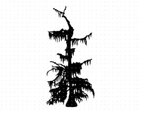 Cypress Tree Svg, Tree Swamp Clipart, Cypress Tree Png, Swamp Tree Dxf Logo, Swamp Tree Vector ...