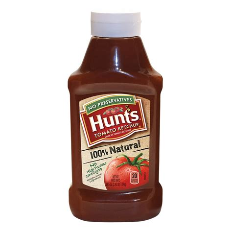 Hunt's 100% Natural Tomato Ketchup, 38.5 oz - Walmart.com - Walmart.com