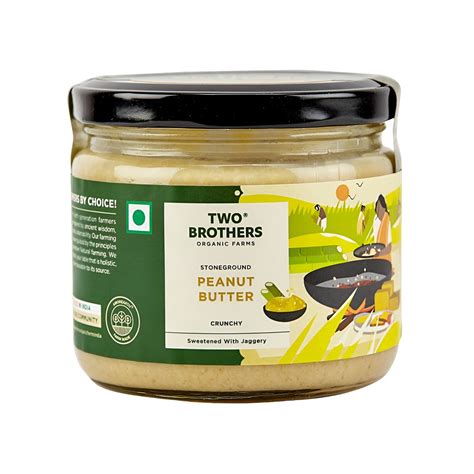 Two Brothers Organic Farms Crunchy Peanut Butter Price - Buy Online at Best Price in India