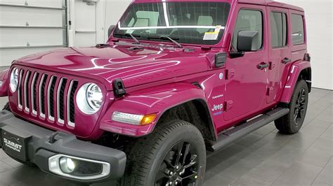 2021 JEEP WRANGLER SAHARA 4XE TUSCADERO PEARLCOAT FURIOUS FUCHSIA PINK ...