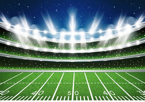 American Football Stadium Arena Stock Illustration - Download Image Now ...