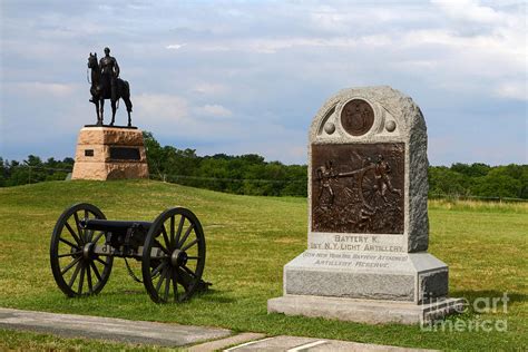 Cemetery Ridge Monuments Gettysburg Battlefield Photograph by James ...