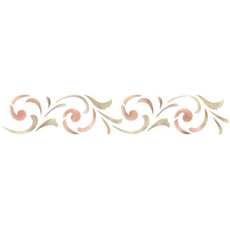 Border Stencils | Simple Scroll Border Stencil | Royal Design Studio ...