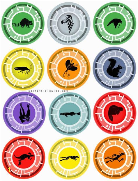 Printable Wild Kratts Creature Power Discs